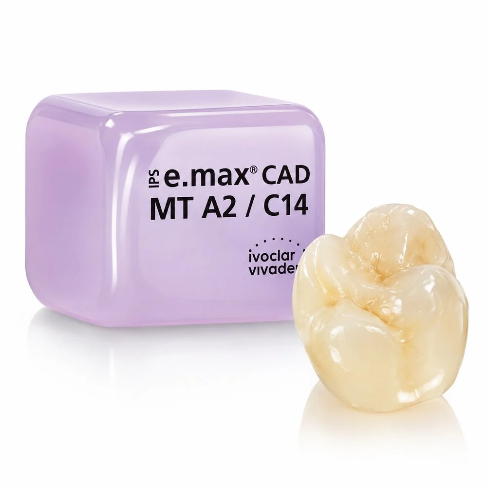 Bloco IPS e.max CAD e coroa fresada — Ivoclar