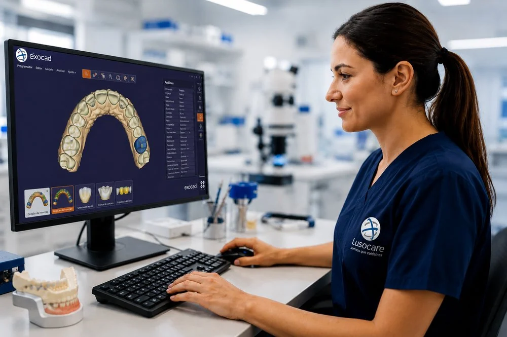 Planeamento digital 3D no software exocad — Lusocare
