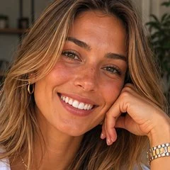 Sorriso após branqueamento dentário