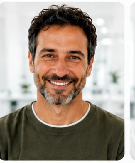 Sorriso após branqueamento dentário