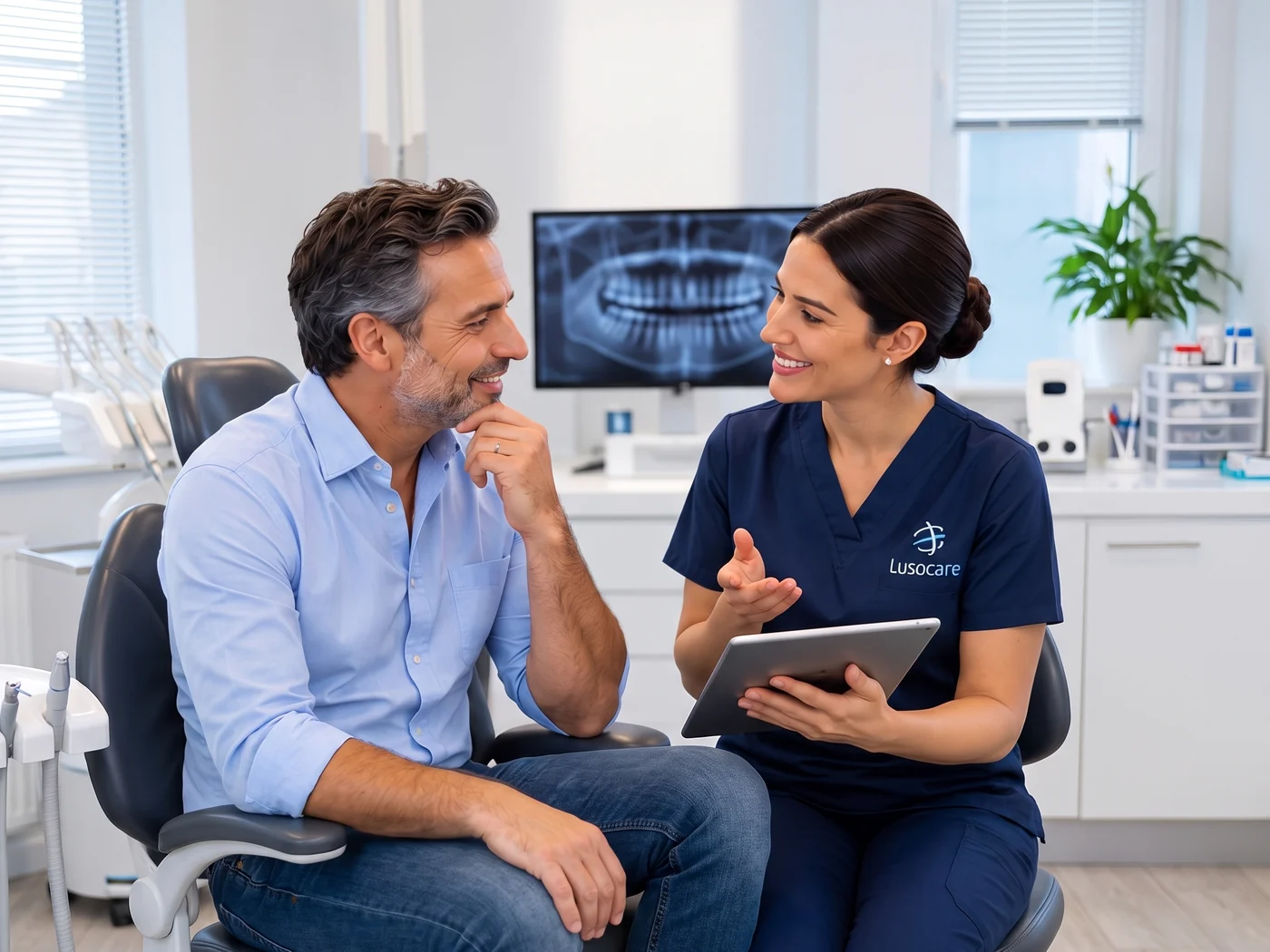 Primeira conversa com o médico dentista